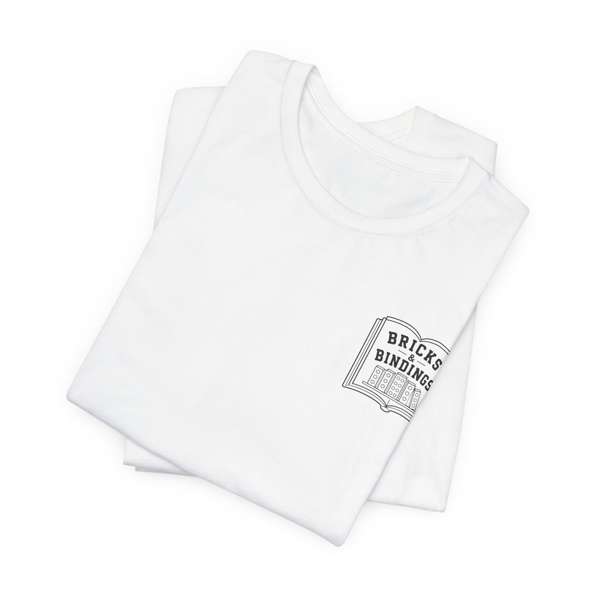 Bricks & Bindings Graphic Tee — Book Lover LEGO Fan T-Shirt - Bricks & Bindings Collection