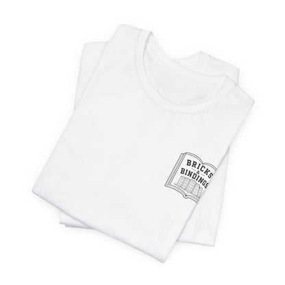 Bricks & Bindings Graphic Tee — Book Lover LEGO Fan T-Shirt - Bricks & Bindings Collection