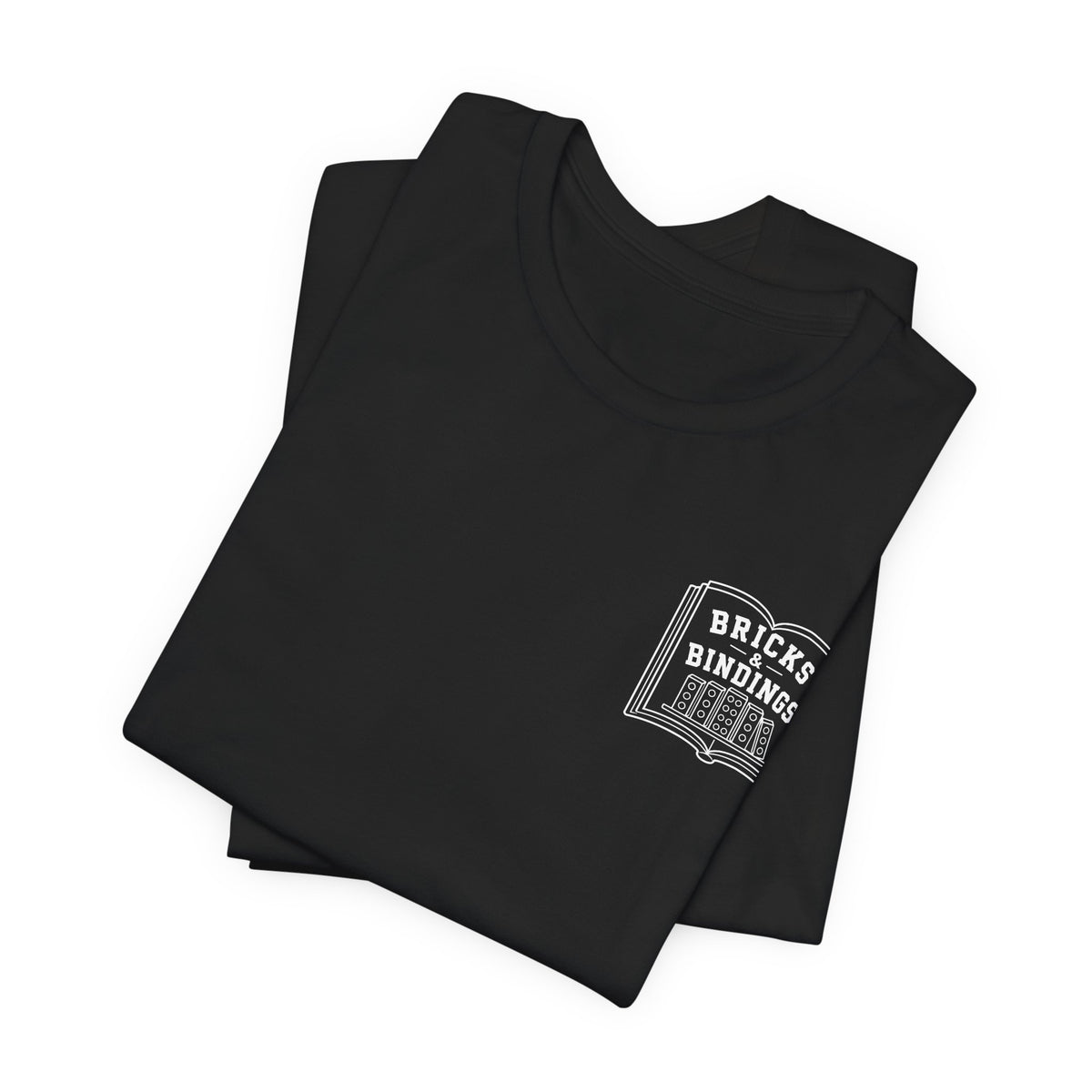 Bricks & Bindings Graphic Tee — Book Lover LEGO Fan T-Shirt - Bricks & Bindings Collection