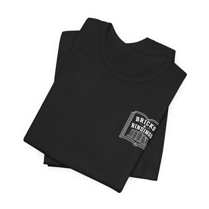 Bricks & Bindings Graphic Tee — Book Lover LEGO Fan T-Shirt - Bricks & Bindings Collection
