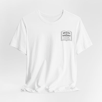 Bricks & Bindings Graphic Tee — Book Lover LEGO Fan T-Shirt - Bricks & Bindings Collection