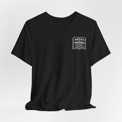 Bricks & Bindings Graphic Tee — Book Lover LEGO Fan T-Shirt - Bricks & Bindings Collection