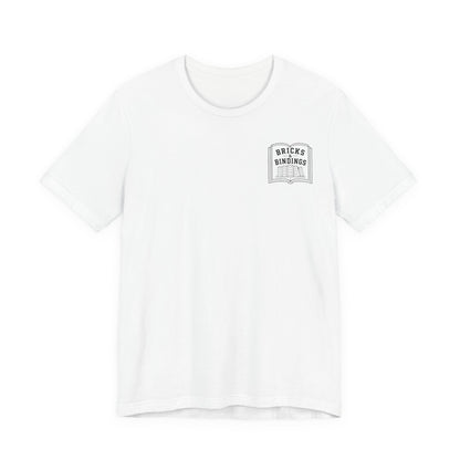 Bricks & Bindings Graphic Tee — Book Lover LEGO Fan T-Shirt - Bricks & Bindings Collection