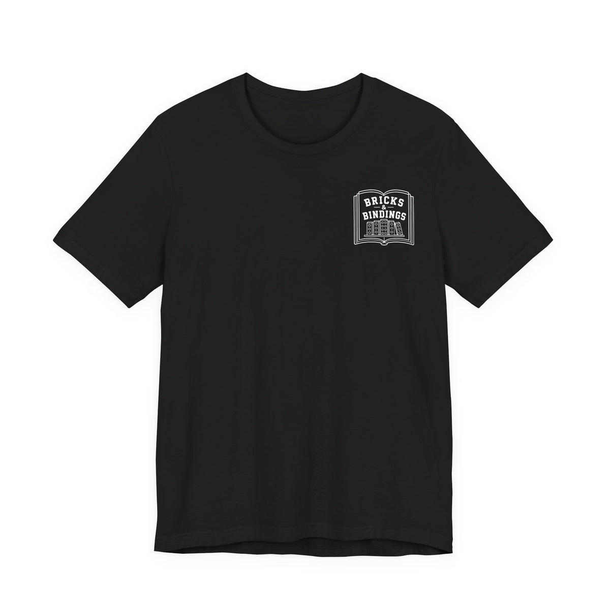 Bricks & Bindings Graphic Tee — Book Lover LEGO Fan T-Shirt - Bricks & Bindings Collection