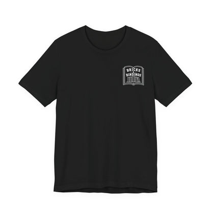 Bricks & Bindings Graphic Tee — Book Lover LEGO Fan T-Shirt - Bricks & Bindings Collection